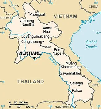 Map - Laos